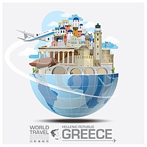 Greece Landmark Global Travel And Journey Infographic