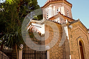 Greece, Little Orthodox Church of the Baptism of the Holy Mother of God, Aegina town, Aegina