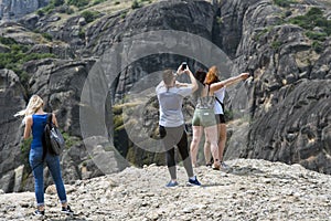 10/29/2020 Greece ,Meteora, huge rocks that have Christian monasteries on them, Greece.