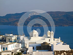 greece milos island sea waves village traditional