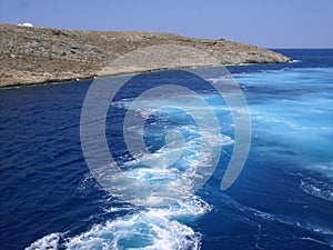 greece milos island sea waves village traditional