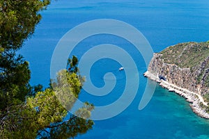 Greece, Nauplia, View of the sea from Fort Palamidi photo