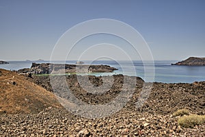 Greece. Nea Kameni volcano