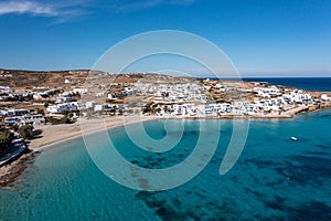 Greece, Pano Koufonisi small cyclades island, aerial drone view