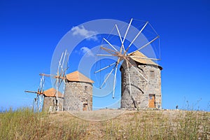 Greece/Patmos: The mills of Chora photo