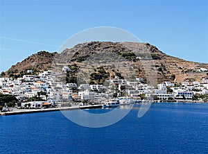 Greece, Patmos: Skala - Townscape with Port