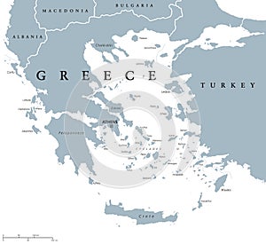 Greece political map
