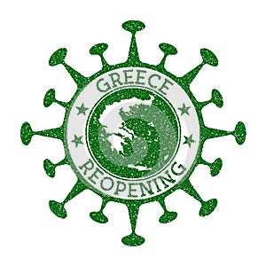 Greece Reopening Stamp.