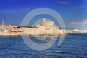 Greece. Rhodes.City landscape in a sunny day