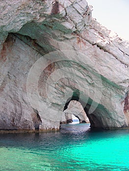 Greece Rock in Ionian sea