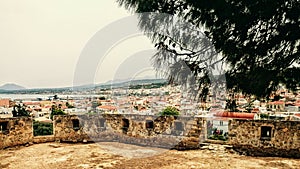 Greece - ruins and city landscape photo