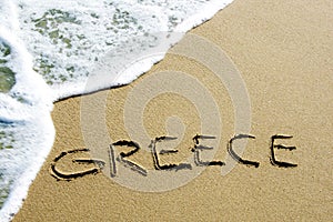 Greece in the sand