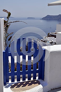 Greece, Santorini Island, door