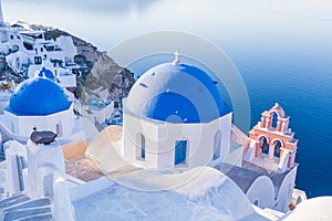 Greece santorini oia luxurious aegean blue sea