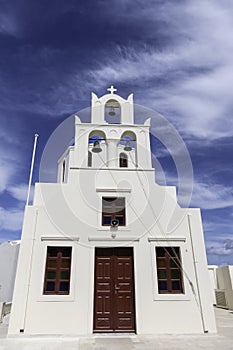 Greece, Santorini, Oia, Panagia Agion Panton Church, the Virgin of All Saints.