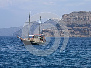 Greece Santorini panoramic