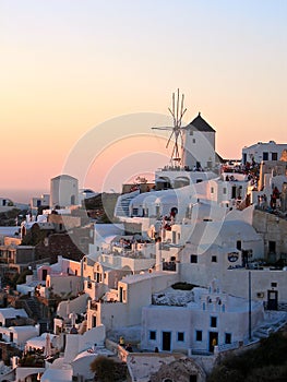 Greece Santorini windmill