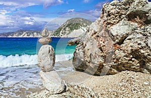 Greece. Scenic beaches of beautiful Cephalonia (Kefalonia) island