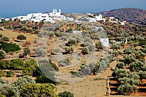 Greece, Sifnos island, landscape near Ano Petali village.