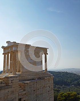 Greece, temple of Athena nike on acropolis