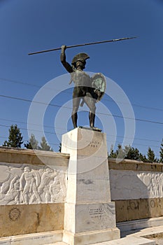 Greece. Thermopylae. A monument to Leonidas