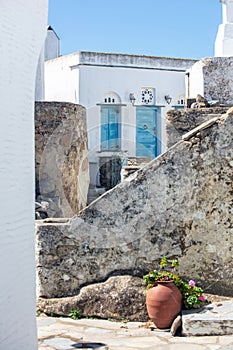 Greece. Tinos island Cyclades. house at Volax village, Tinos traditional architecture