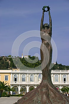 Greece Zante Bronze statue