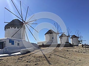 Greecian Windmills photo