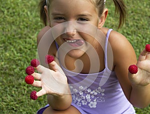 Greedy child photo