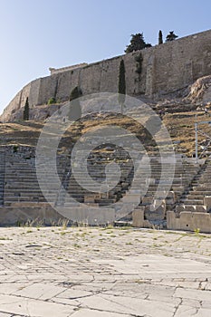 Greek amphitheater to the Acropolis of Athens