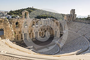 Greek amphitheater to the Acropolis of Athens