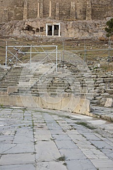 Greek amphitheater to the Acropolis of Athens