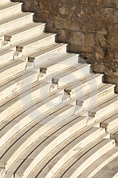 Greek amphitheater to the Acropolis of Athens