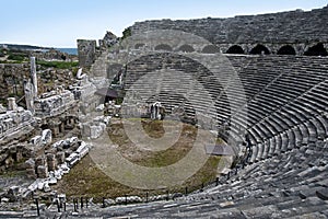 Greek Amphitheatre in Side, Turkey