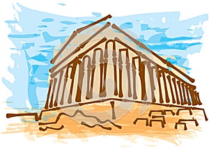 Greek ancient building