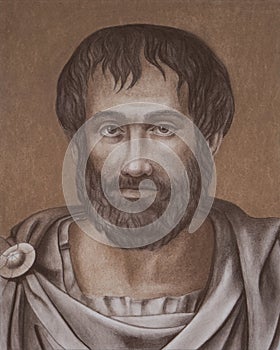 The Greek philosopher Aristotle portrait photo