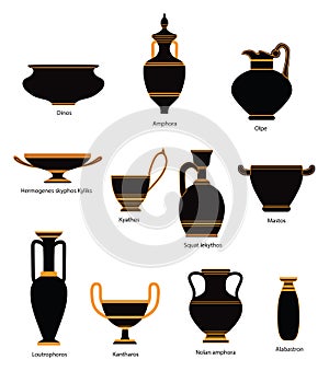 Greek ancient pottery collection