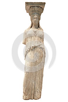Greek ancient statue of the Caryatid