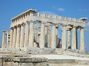 Greek ancient temple - Aphaia - Aegina - Greece