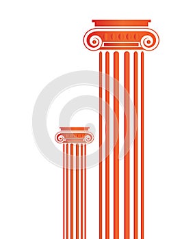 Grék antický piliera vektor 