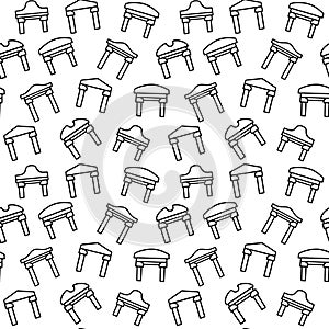 Greek arch line vector doodle simple seamless pattern