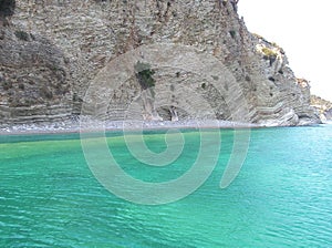 Greek beach in Ionian Sea