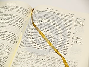 Greek Bible Open