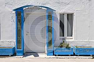 Greek blue white architecture, Kos, Greece