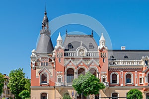 The Greek Catholic Bishop Palace in the center of Oradea, Romania, Crisana Region