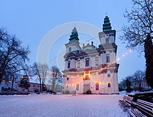 Greek Catholic Cathedral in Ternopil, Ukraine photo