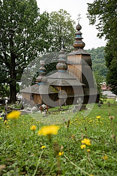 Wooden church of the Ascension of the Holy Mother of God in a village Hunkovce, Slovakia