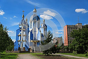 Kostol z ochrana z svätý panna v mesto ukrajina 