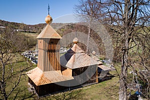 Wooden church of the Protection of the Saint Gods Mother in a village Jedlinka, Slovakia