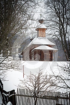 Wooden church of St George the Great Martyr in a village Jalova, Slovakia